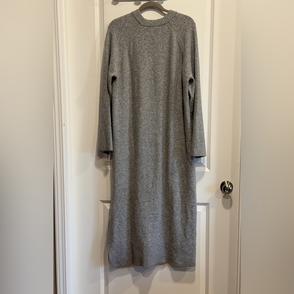 H&M Premium Cozy Lounge Gray Knit Sweater Dress - Picture 15 of 15